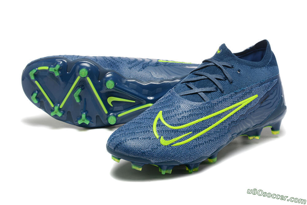 Nike Phantom GX Elite FG Firm Ground Soccer Cleats - Blue/Yellow 3