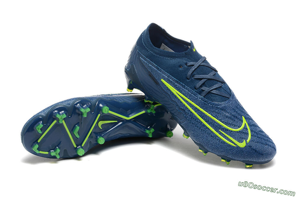 Nike Phantom GX Elite FG Firm Ground Soccer Cleats - Blue/Yellow 4