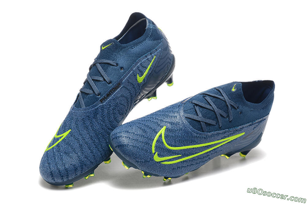 Nike Phantom GX Elite FG Firm Ground Soccer Cleats - Blue/Yellow 6