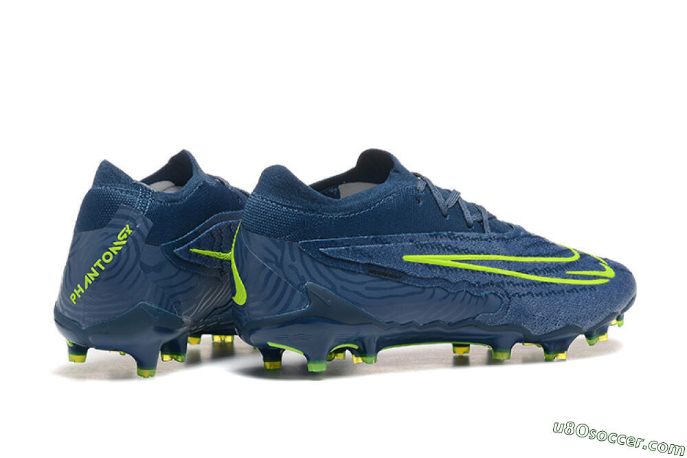 Nike Phantom GX Elite FG Firm Ground Soccer Cleats - Blue/Yellow 9