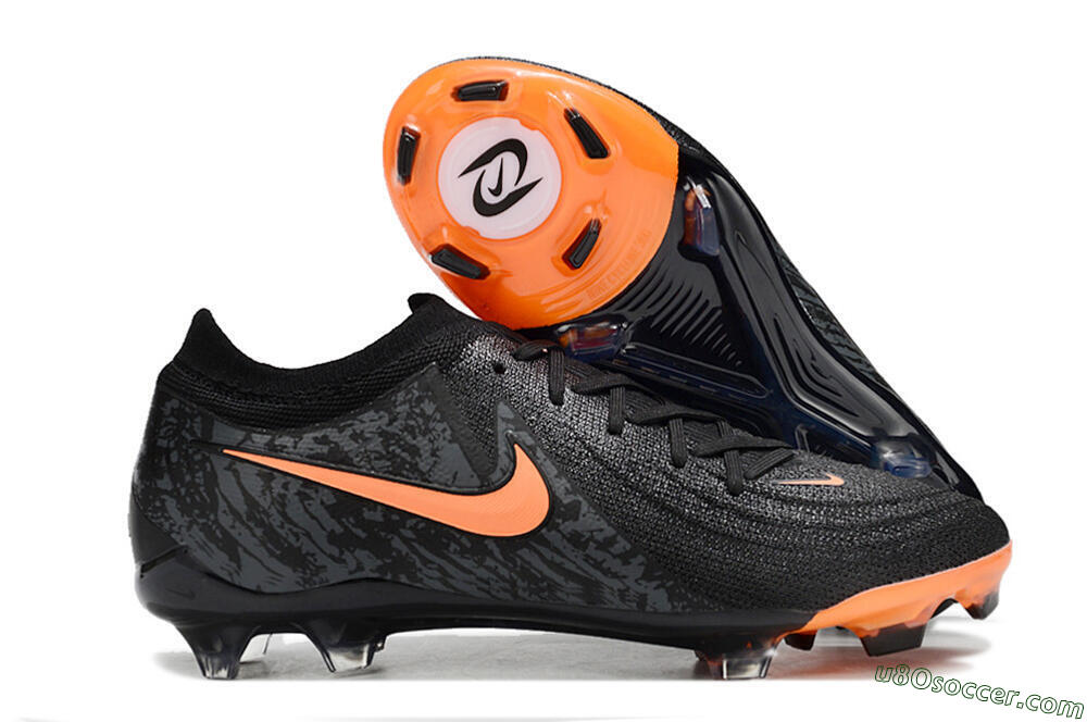 Nike Phantom Luna Elite FG Firm Ground Soccer Cleats - Black/Orange/Grey 1