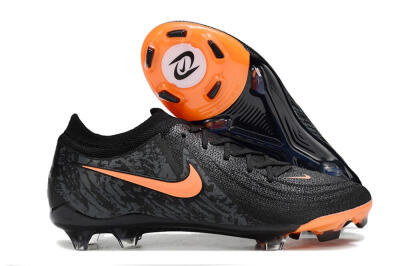 Nike Phantom Luna Elite FG Firm Ground Soccer Cleats - Black/Orange/Grey