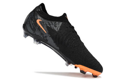 Nike Phantom Luna Elite FG Firm Ground Soccer Cleats - Black/Orange/Grey