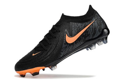 Nike Phantom Luna Elite FG Firm Ground Soccer Cleats - Black/Orange/Grey