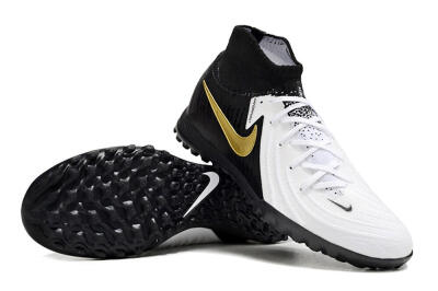 Nike Phantom Luna 2 Elite TF Artificial Turf Soccer Shoes - White/Black/Gold