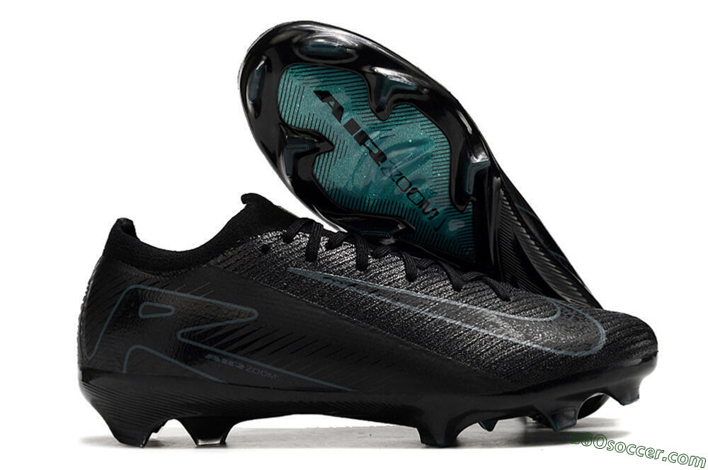 Nike Air Zoom Mercurial Vapor 16 Elite FG Firm Ground Soccer Cleats - Black/Blue/Jade 1
