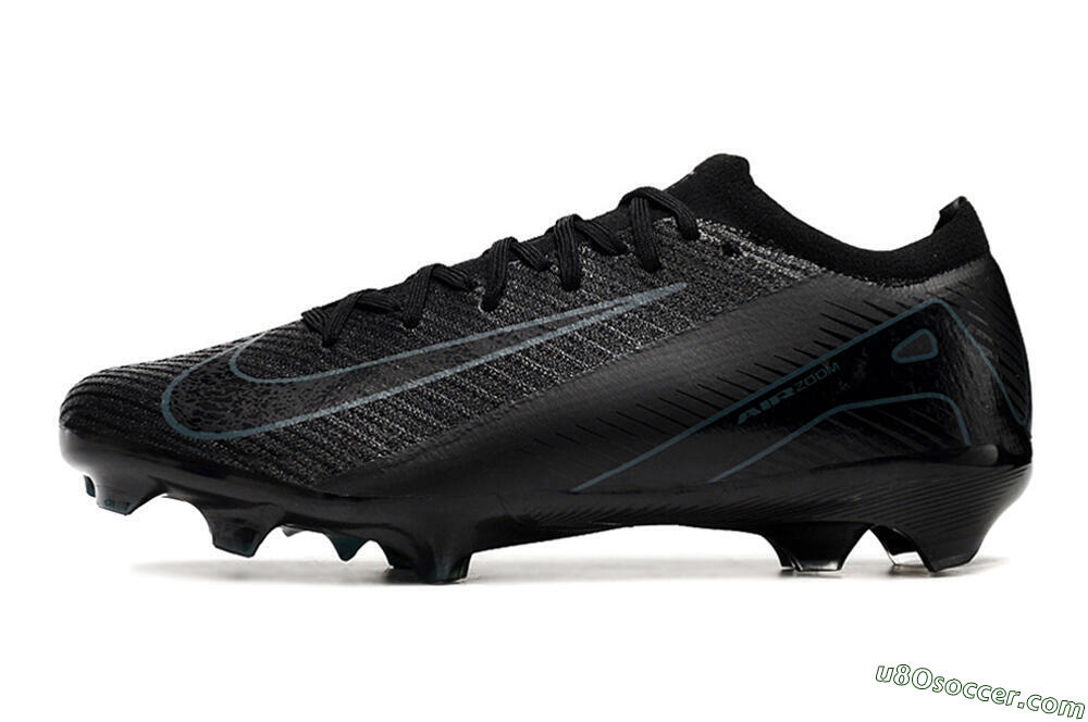 Nike Air Zoom Mercurial Vapor 16 Elite FG Firm Ground Soccer Cleats - Black/Blue/Jade 2