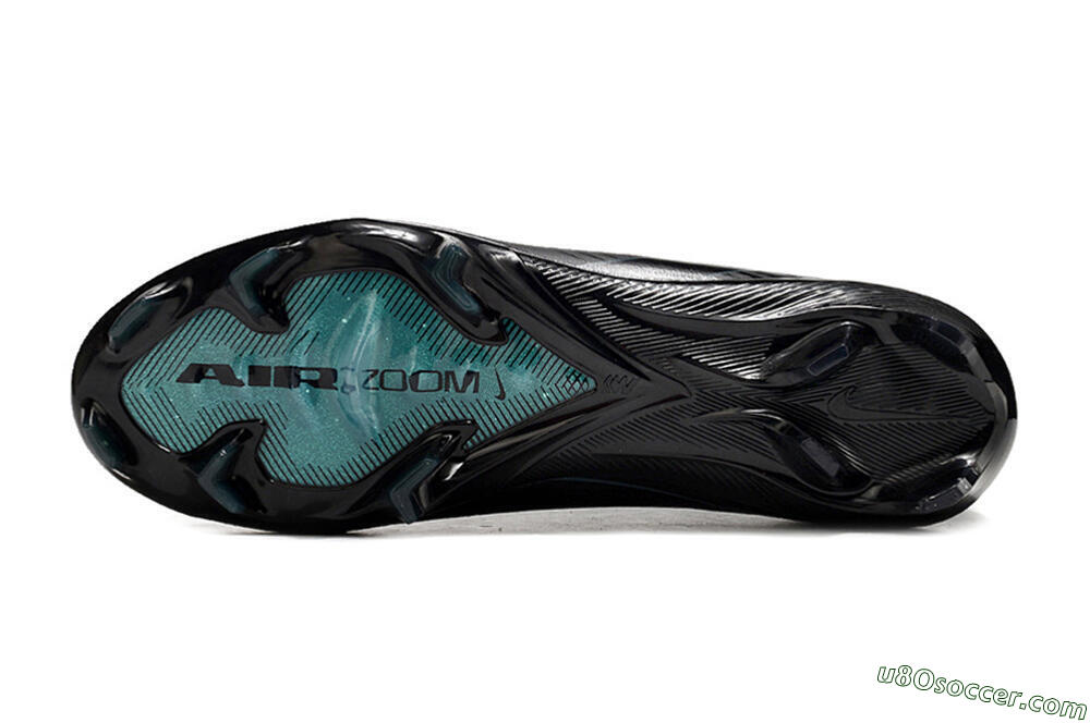 Nike Air Zoom Mercurial Vapor 16 Elite FG Firm Ground Soccer Cleats - Black/Blue/Jade 6