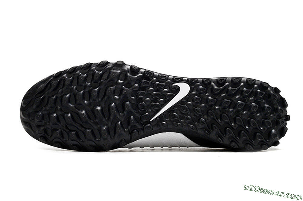 Nike Phantom Luna Elite TF Artificial Turf Soccer Shoes - White/Black/Gold 6