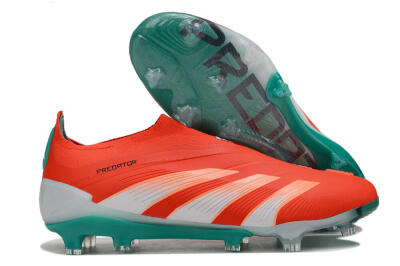 Adidas Predator Accuracy+ FG Firm Ground Soccer Cleats - Red/White/Green