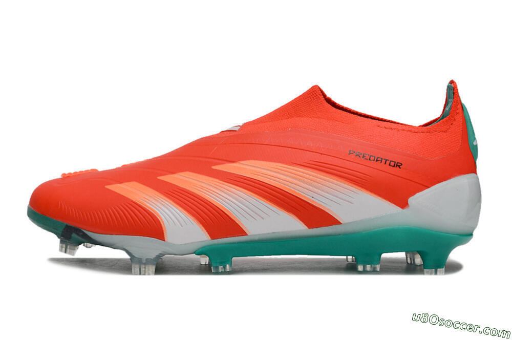 Adidas Predator Accuracy+ FG Firm Ground Soccer Cleats - Red/White/Green 2