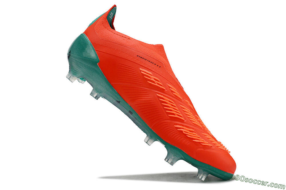 Adidas Predator Accuracy+ FG Firm Ground Soccer Cleats - Red/White/Green 4