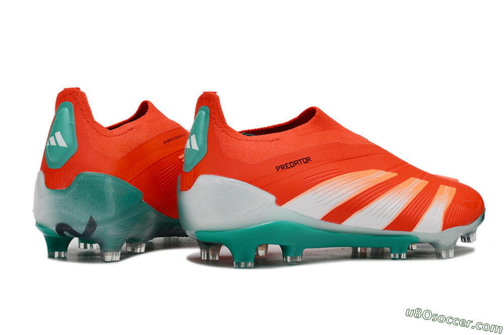 Adidas Predator Accuracy+ FG Firm Ground Soccer Cleats - Red/White/Green 6