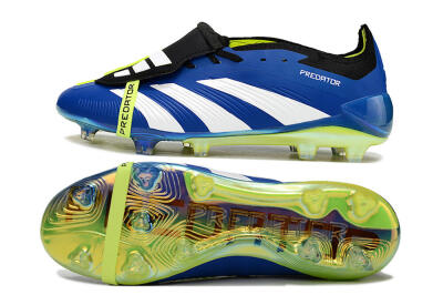 Adidas Predator Elite Foldover Tongue FG Firm Ground Soccer Cleats - Blue/White/Black