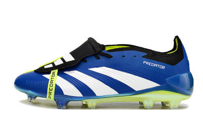 Adidas Predator Elite Foldover Tongue FG Firm Ground Soccer Cleats - Blue/White/Black