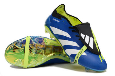 Adidas Predator Elite Foldover Tongue FG Firm Ground Soccer Cleats - Blue/White/Black