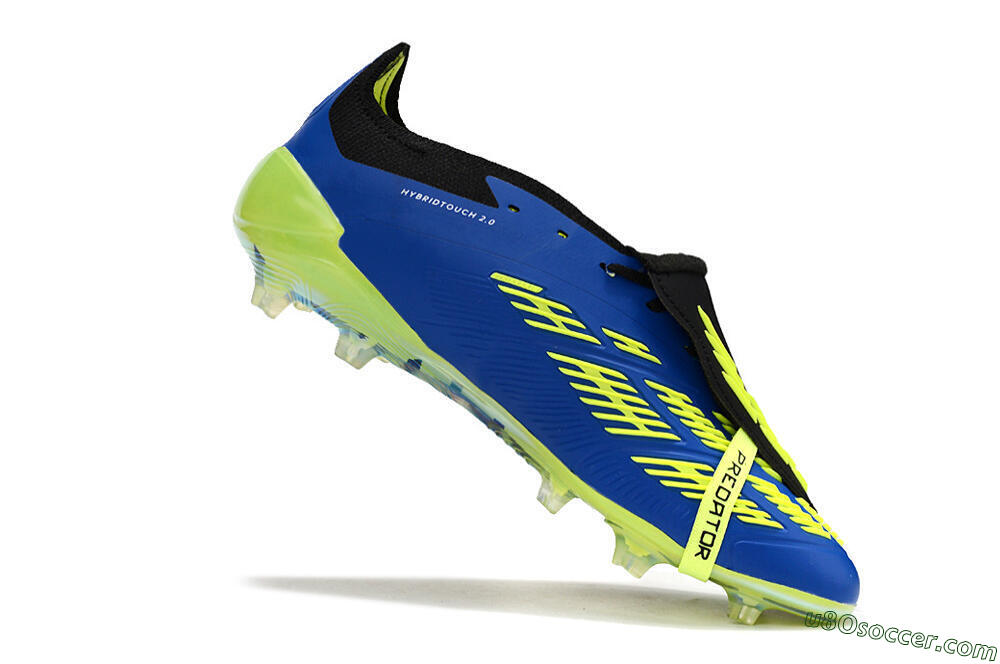 Adidas Predator Elite Foldover Tongue FG Firm Ground Soccer Cleats - Blue/White/Black 4