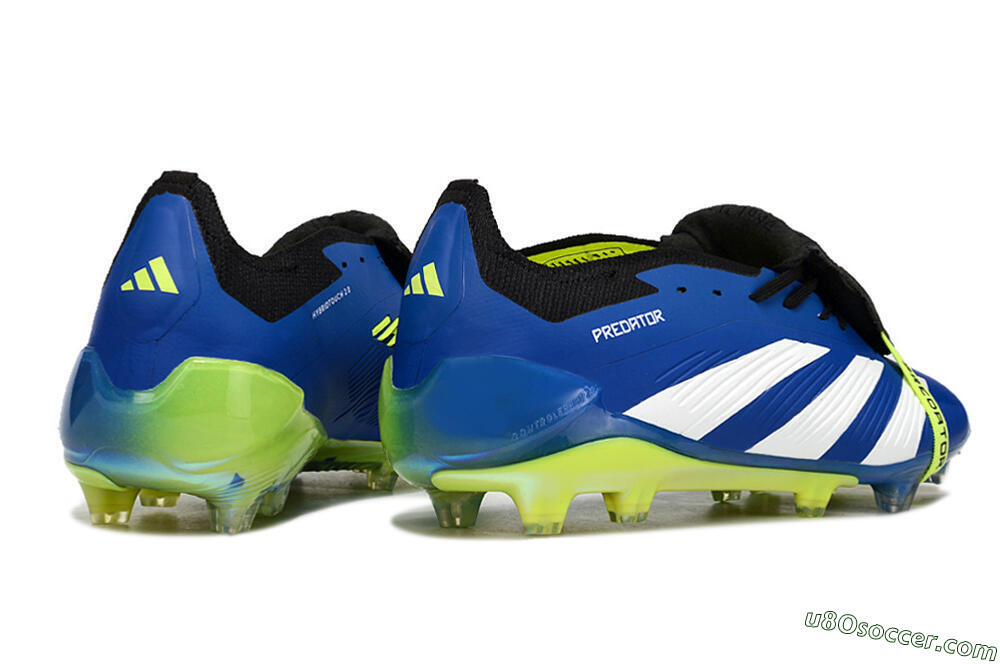 Adidas Predator Elite Foldover Tongue FG Firm Ground Soccer Cleats - Blue/White/Black 6