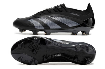 Adidas Predator Elite FG Firm Ground Soccer Cleats - Black/Silver