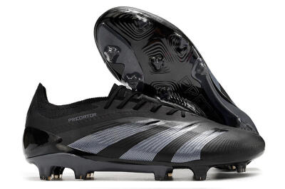 Adidas Predator Elite FG Firm Ground Soccer Cleats - Black/Silver