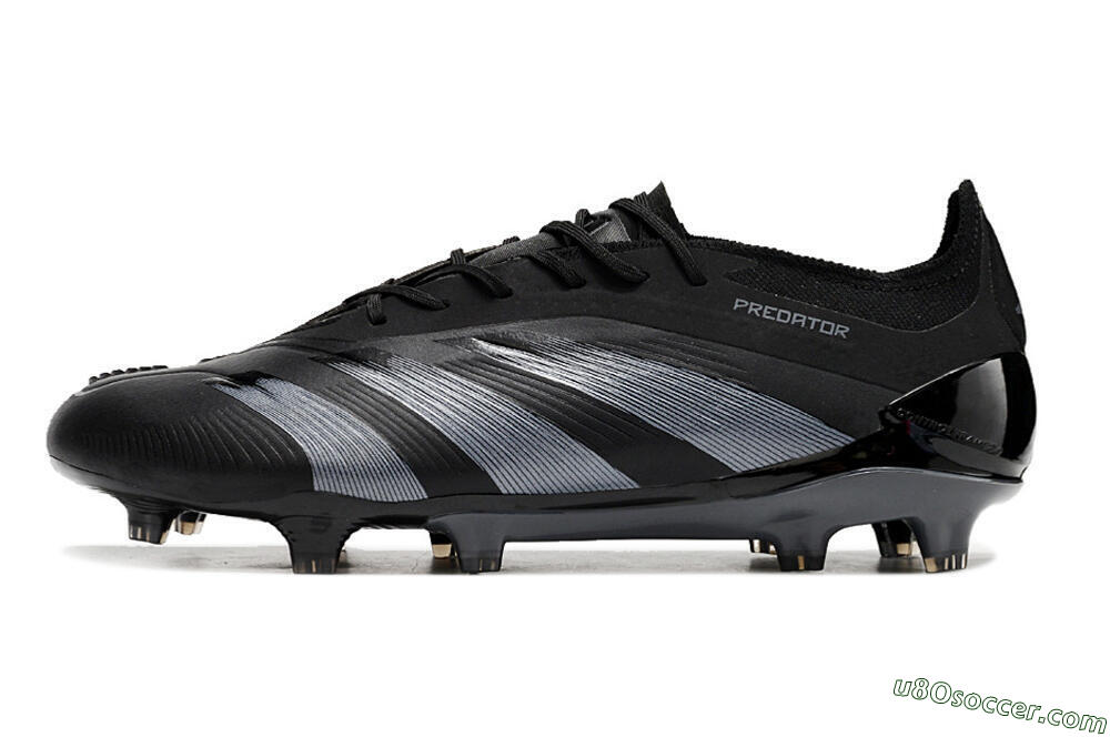 Adidas Predator Elite FG Firm Ground Soccer Cleats - Black/Silver 2