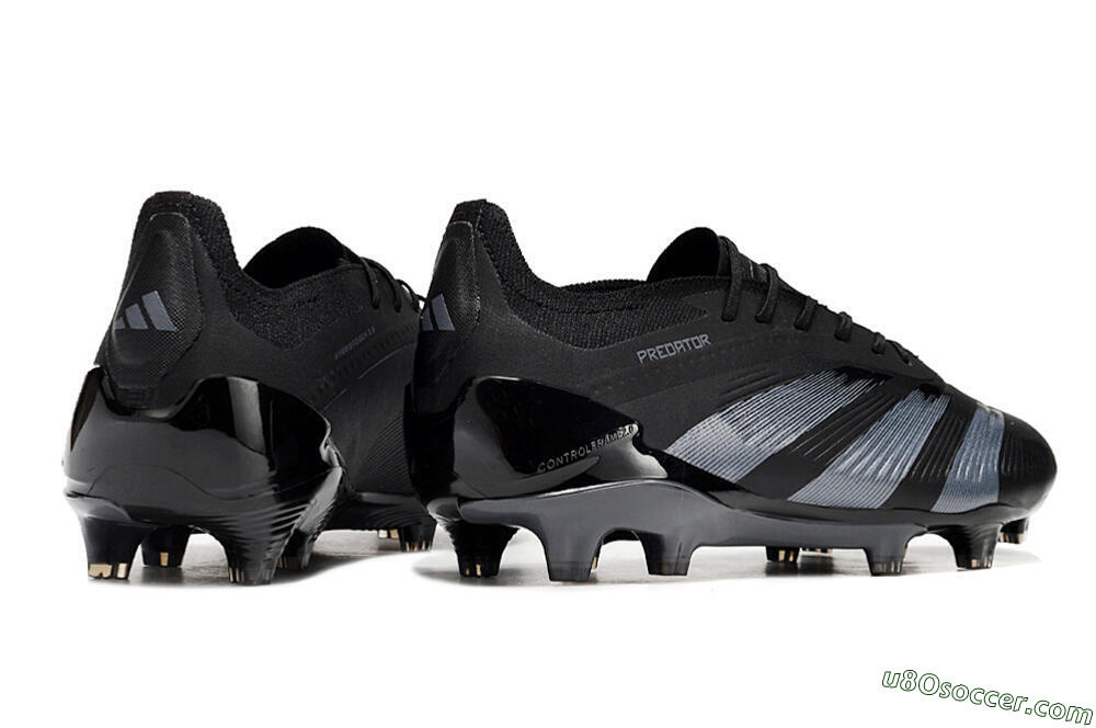 Adidas Predator Elite FG Firm Ground Soccer Cleats - Black/Silver 6