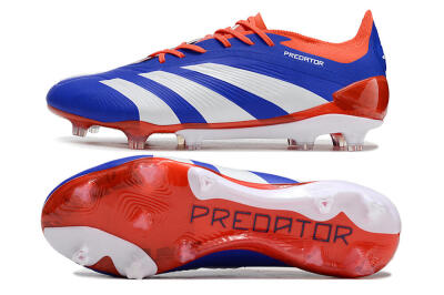 Adidas Predator Elite FG Firm Ground Soccer Cleats - Blue/White/Red