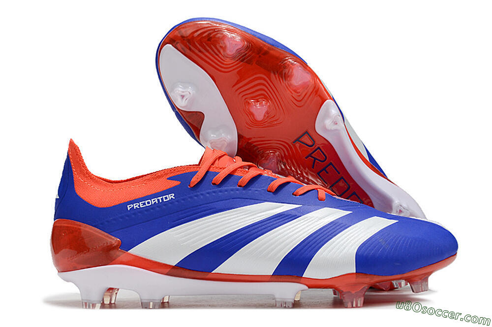 Adidas Predator Elite FG Firm Ground Soccer Cleats - Blue/White/Red 1