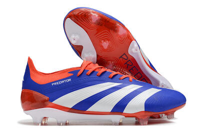 Adidas Predator Elite FG Firm Ground Soccer Cleats - Blue/White/Red