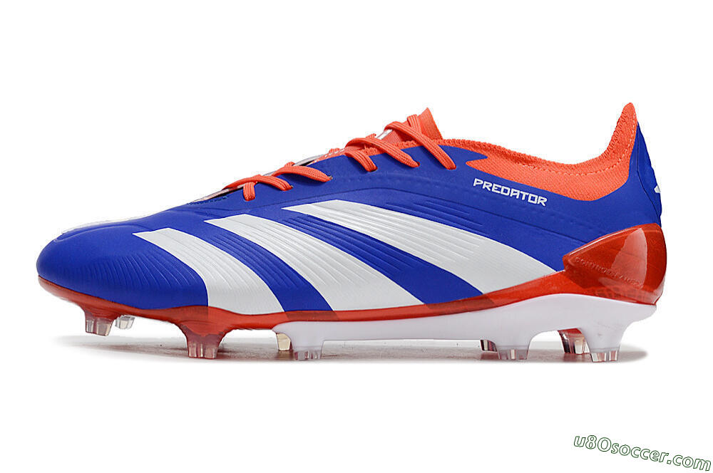 Adidas Predator Elite FG Firm Ground Soccer Cleats - Blue/White/Red 2