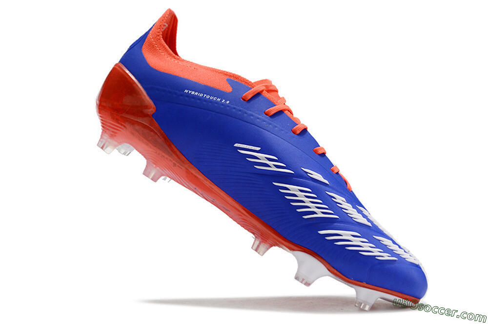 Adidas Predator Elite FG Firm Ground Soccer Cleats - Blue/White/Red 4