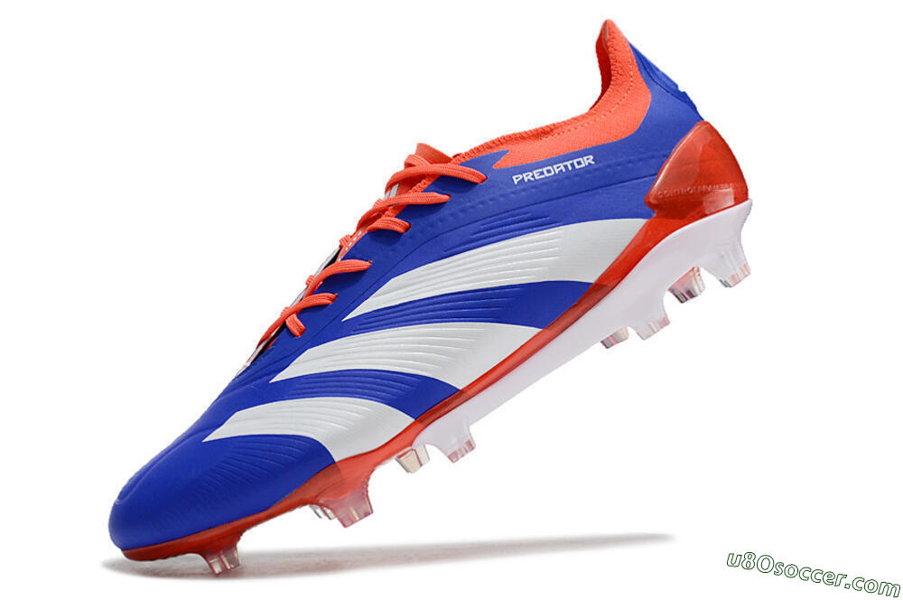 Adidas Predator Elite FG Firm Ground Soccer Cleats - Blue/White/Red 5