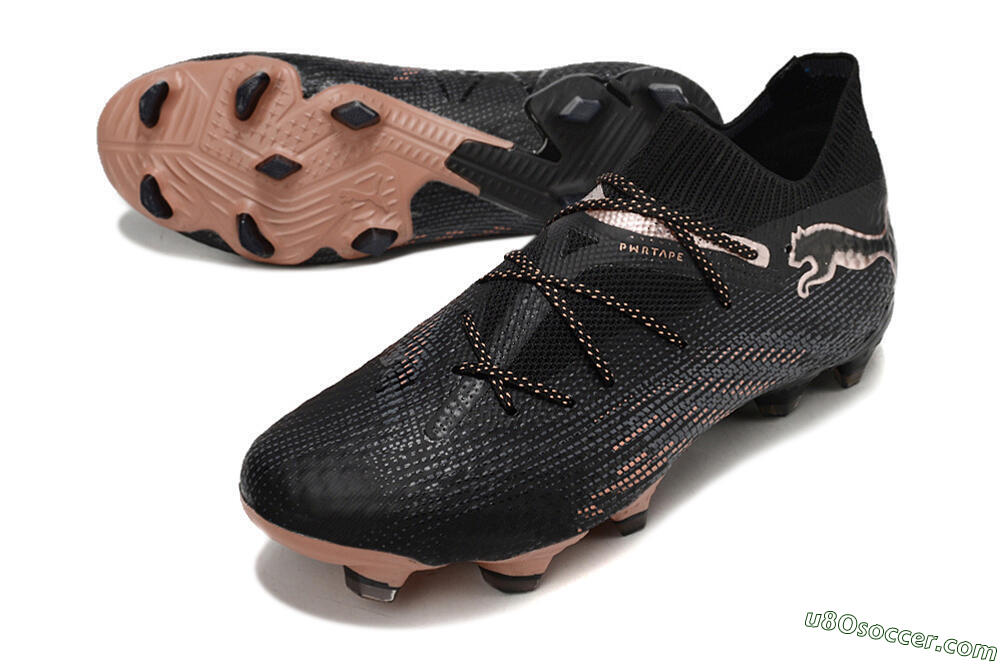Puma Future Ultimate FG Firm Ground Soccer Cleats - Black/Gold 3