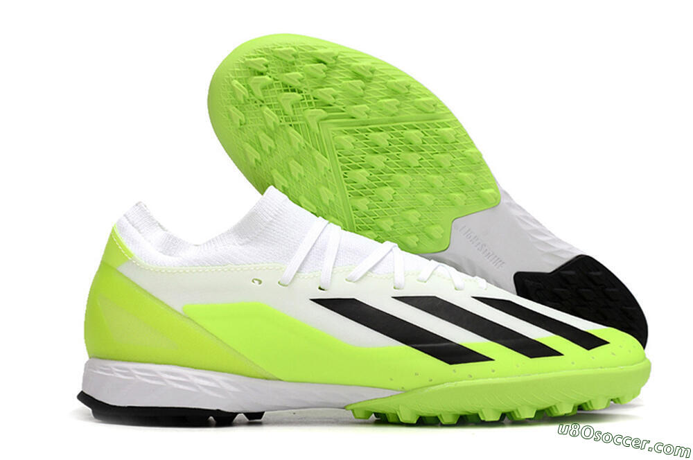 Adidas X Crazyfast.3 TF Artificial Turf Soccer Shoes - White/Black/Yellow 1