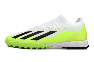 Adidas X Crazyfast.3 TF Artificial Turf Soccer Shoes - White/Black/Yellow