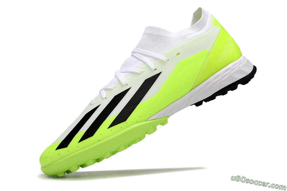 Adidas X Crazyfast.3 TF Artificial Turf Soccer Shoes - White/Black/Yellow 5