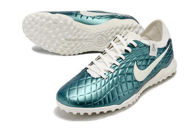 Nike Tiempo Legend 10 Pro TF Artificial Turf Soccer Shoes - Jade/White