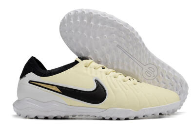 Nike Tiempo Legend 10 Pro TF Artificial Turf Soccer Shoes - Beige/Black/White