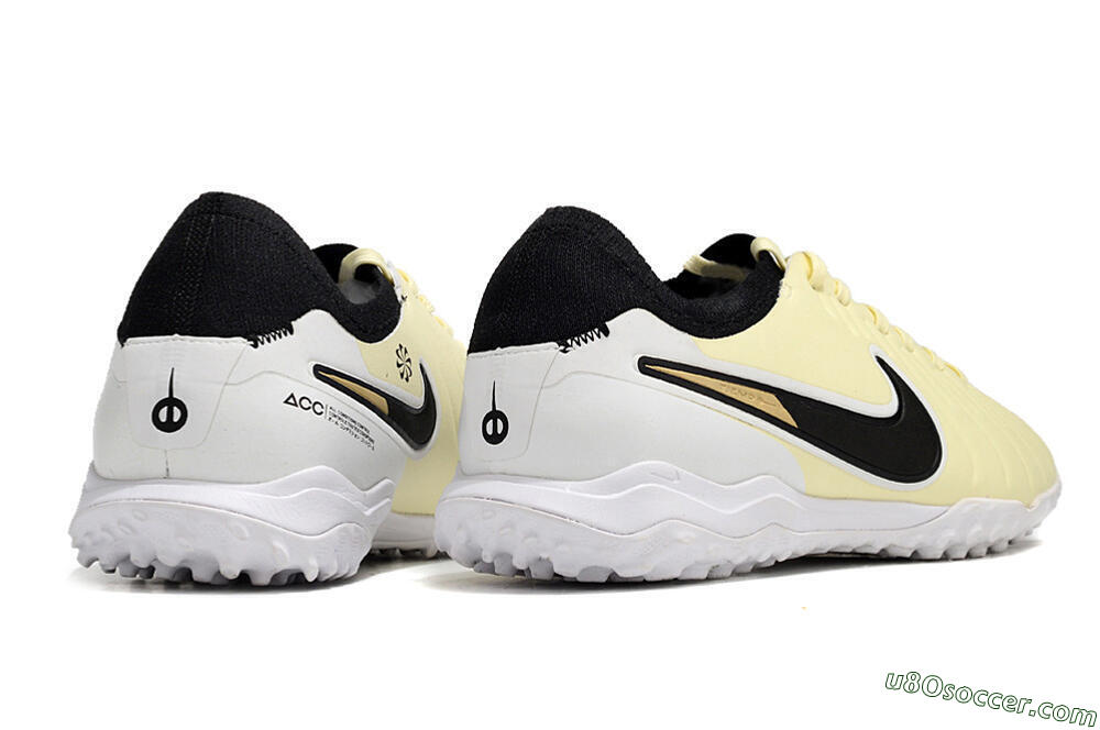 Nike Tiempo Legend 10 Pro TF Artificial Turf Soccer Shoes - Beige/Black/White 6
