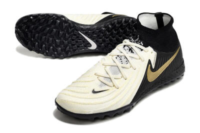 Nike Phantom Luna Elite NU TF Artificial Turf Soccer Shoes - White/Black/Gold