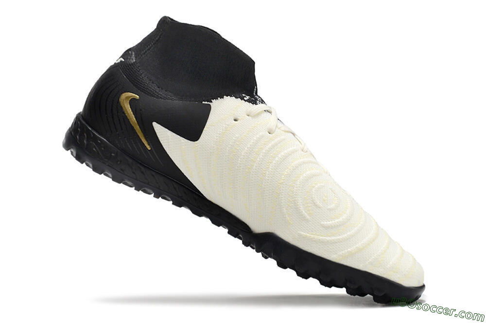 Nike Phantom Luna Elite NU TF Artificial Turf Soccer Shoes - White/Black/Gold 4