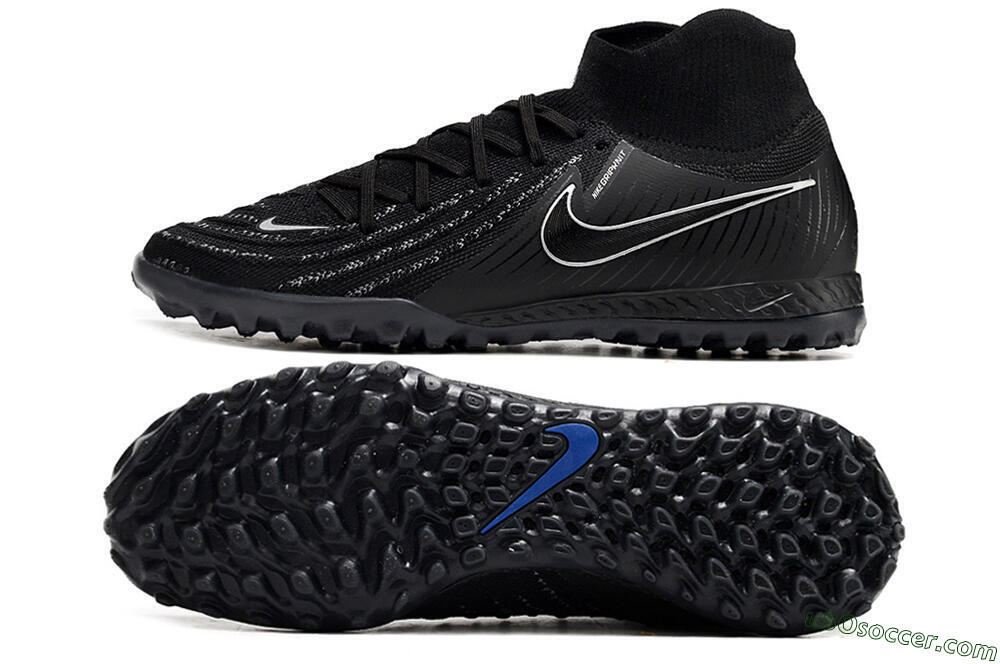 Nike Phantom Luna Elite NU TF Artificial Turf Soccer Shoes - Black/White/Blue 0