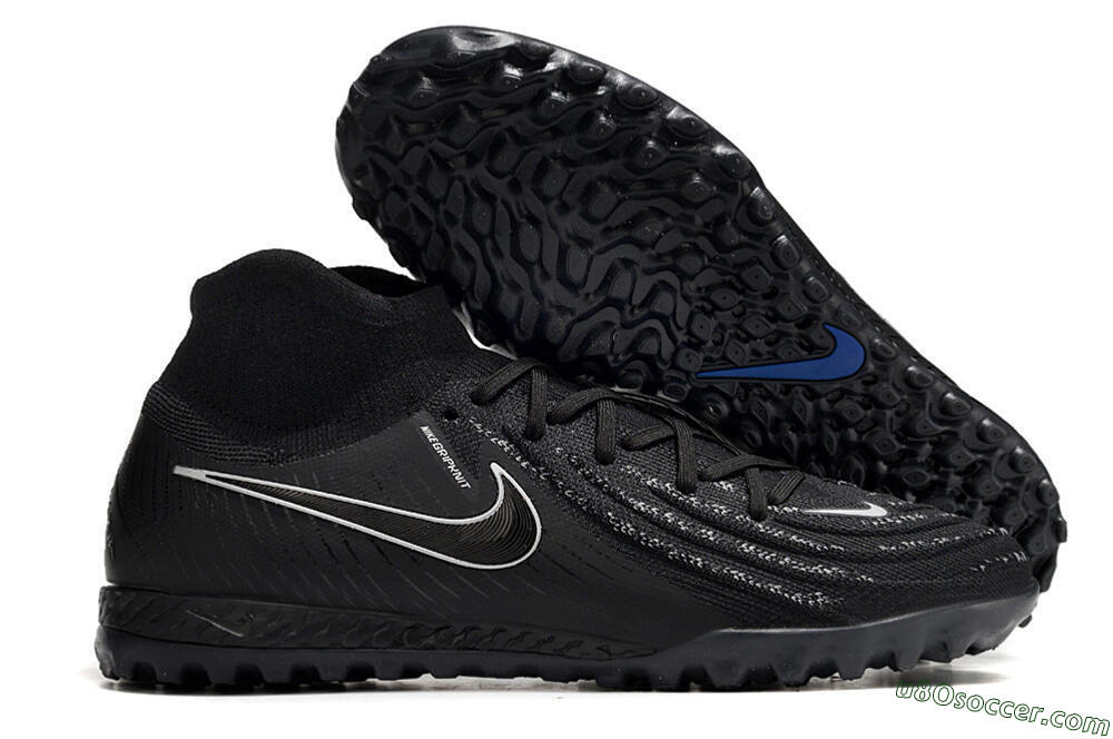 Nike Phantom Luna Elite NU TF Artificial Turf Soccer Shoes - Black/White/Blue 1
