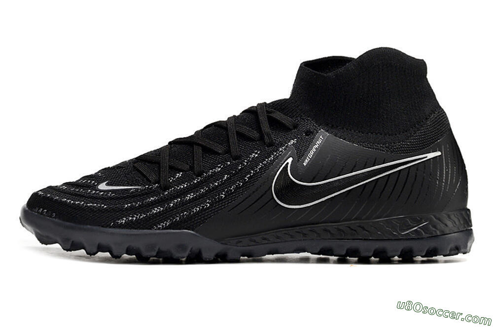Nike Phantom Luna Elite NU TF Artificial Turf Soccer Shoes - Black/White/Blue 2