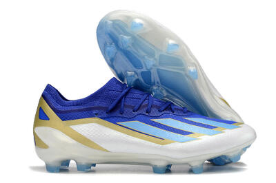 Adidas X Crazyfast.1 Messi FG Firm Ground Soccer Cleats - Blue/Jade/Gold/White