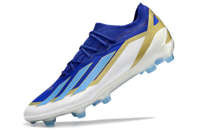 Adidas X Crazyfast.1 Messi FG Firm Ground Soccer Cleats - Blue/Jade/Gold/White