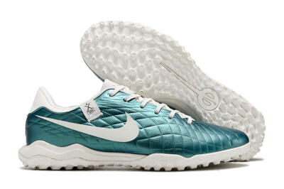 Nike Tiempo Legend 10 Elite TF Artificial Turf Soccer Shoes - Jade/White