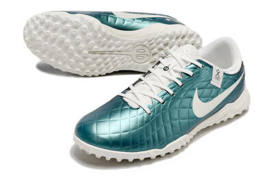 Nike Tiempo Legend 10 Elite TF Artificial Turf Soccer Shoes - Jade/White