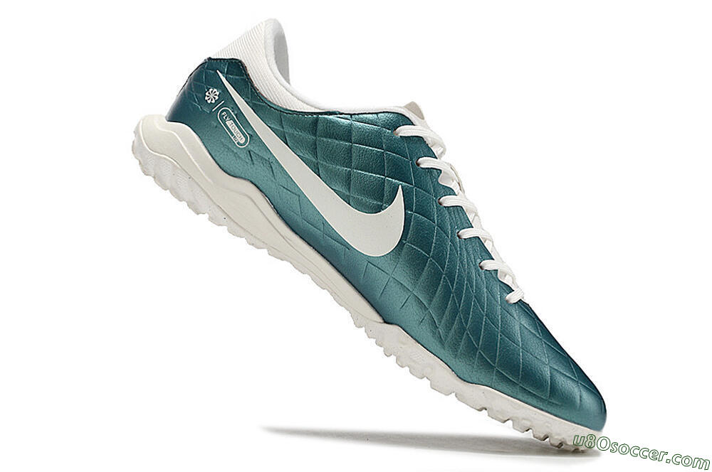 Nike Tiempo Legend 10 Elite TF Artificial Turf Soccer Shoes - Jade/White 4