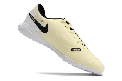 Nike Tiempo Legend 10 Elite TF Artificial Turf Soccer Shoes - Beige/Black/White